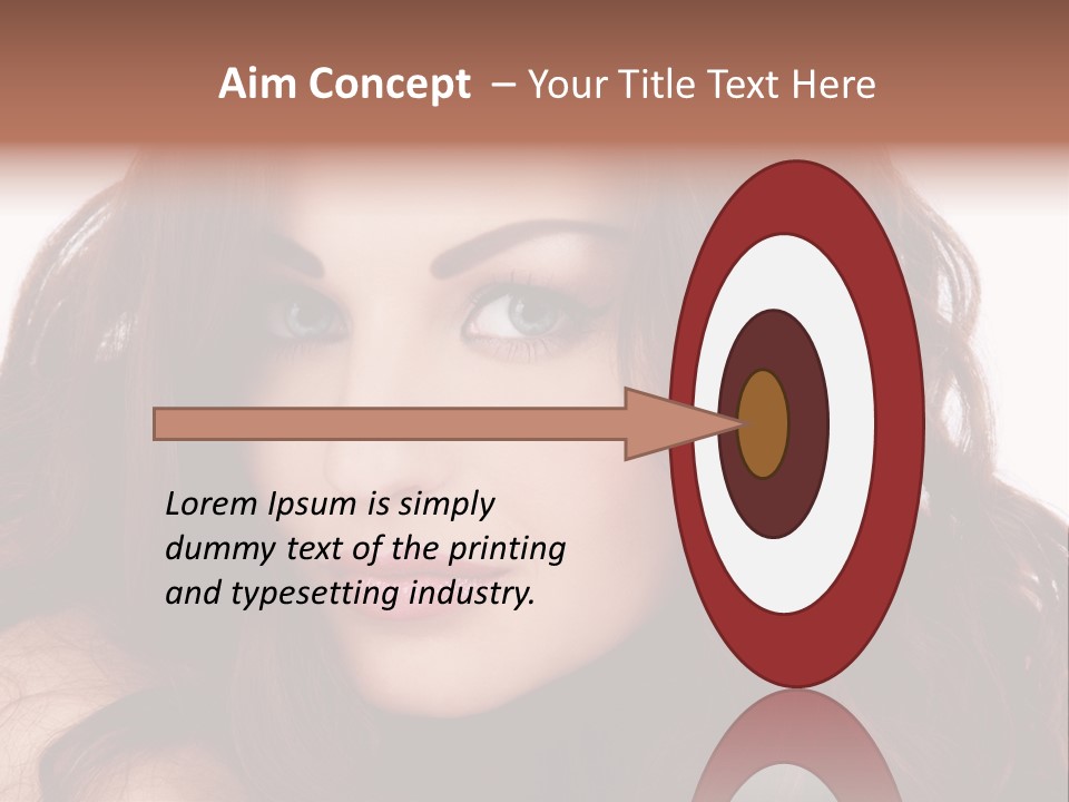 Allure Female Face PowerPoint Template