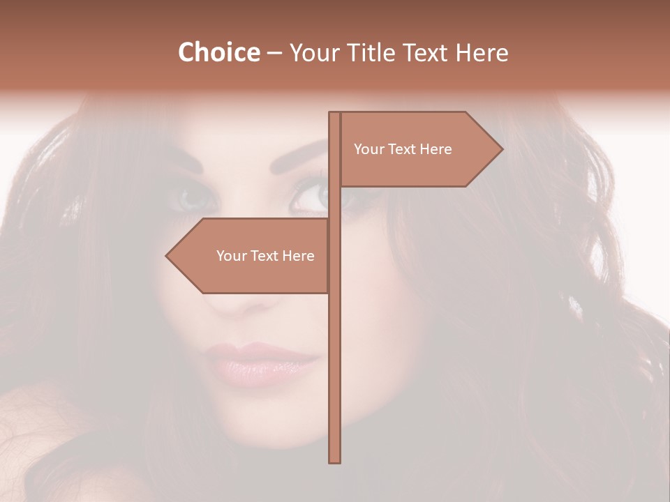 Allure Female Face PowerPoint Template