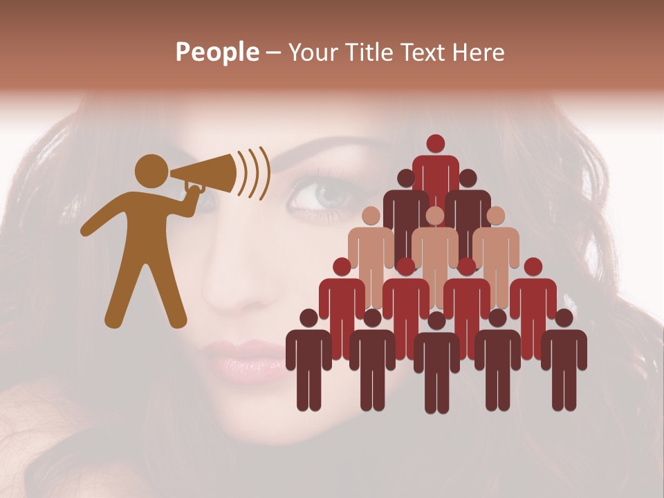 Allure Female Face PowerPoint Template