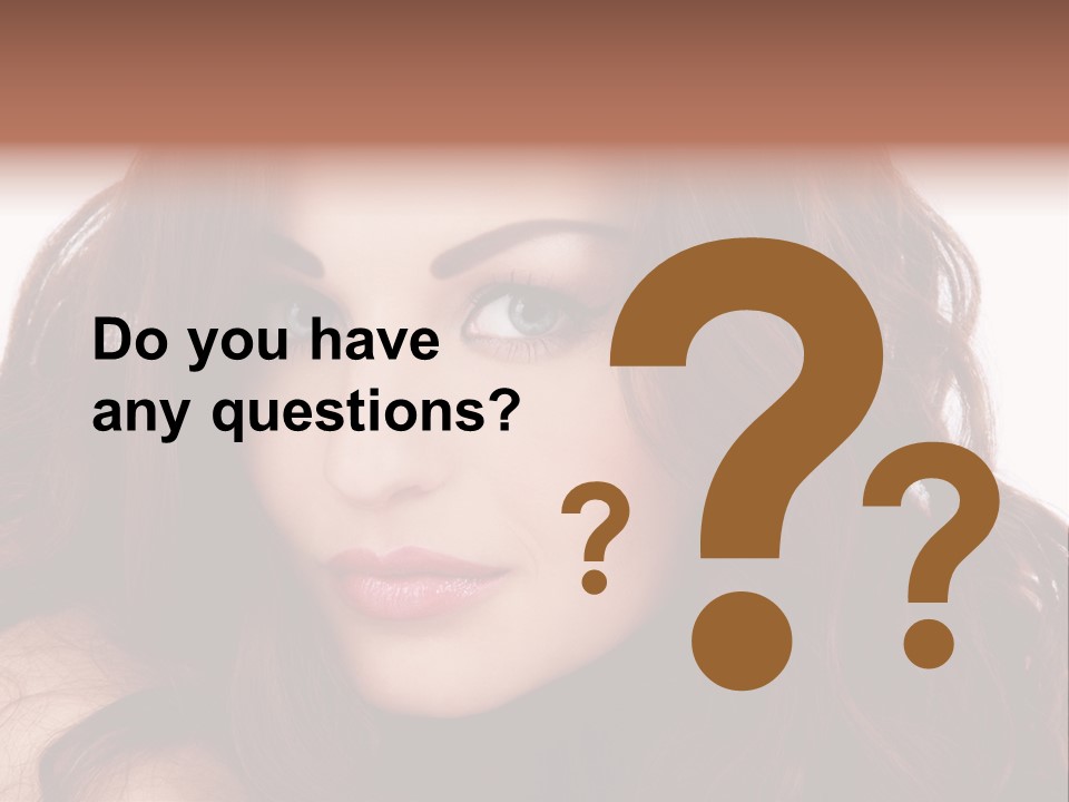 Allure Female Face PowerPoint Template