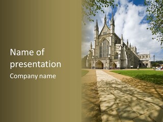 Roof Winchester Cathedral PowerPoint Template