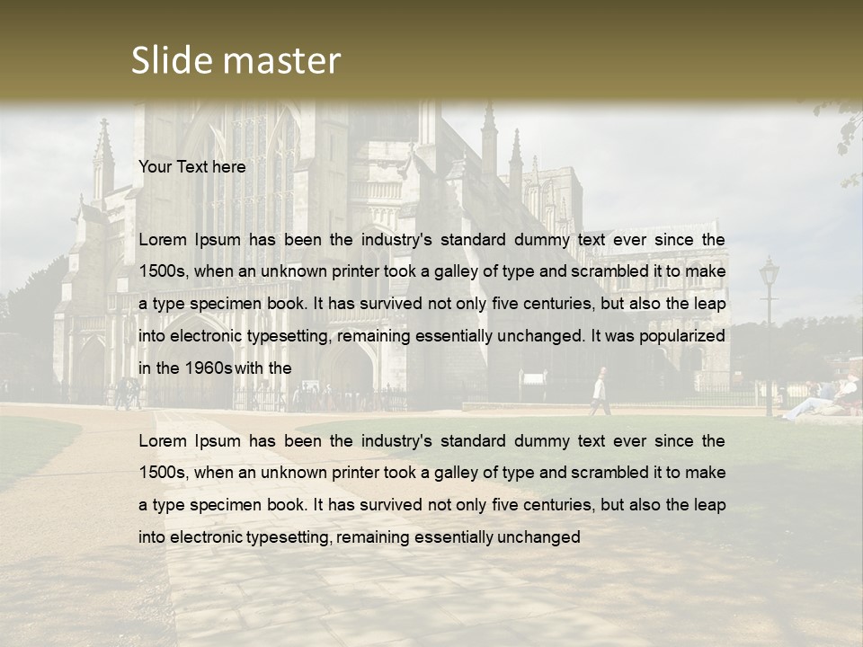 Roof Winchester Cathedral PowerPoint Template