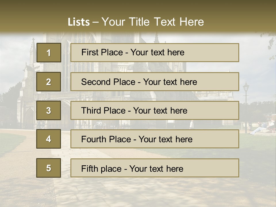 Roof Winchester Cathedral PowerPoint Template