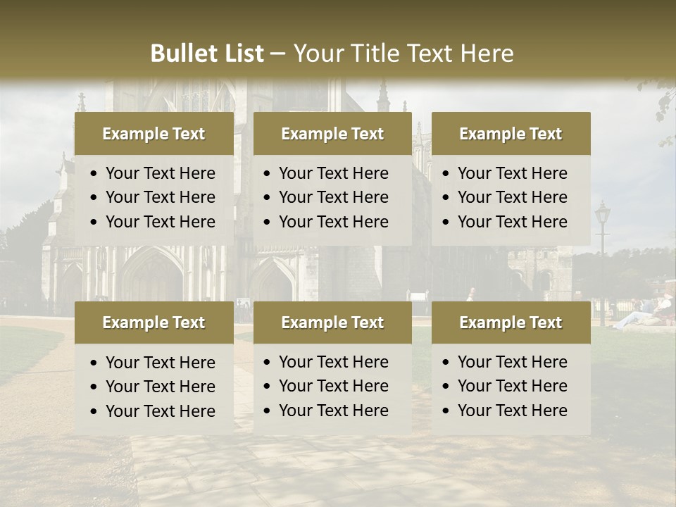 Roof Winchester Cathedral PowerPoint Template