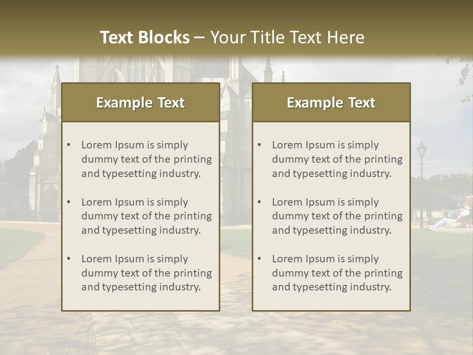 Roof Winchester Cathedral PowerPoint Template