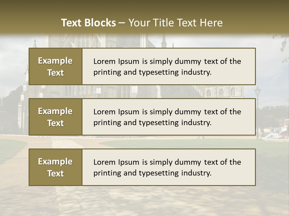 Roof Winchester Cathedral PowerPoint Template