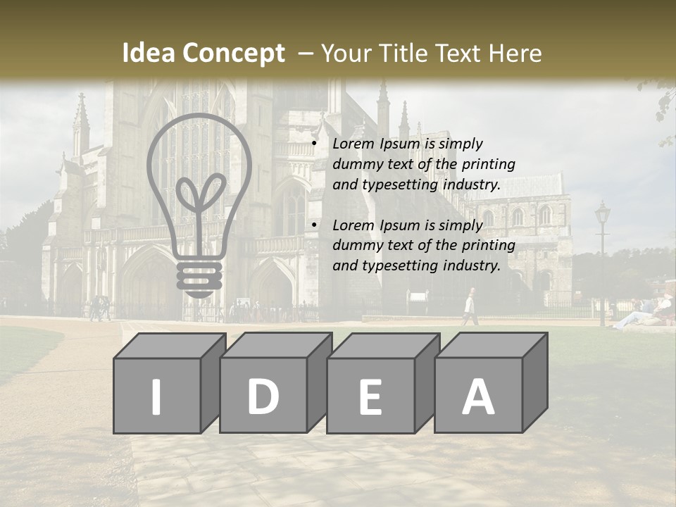 Roof Winchester Cathedral PowerPoint Template