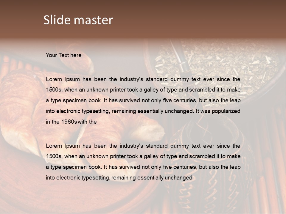 White Habit Crust PowerPoint Template