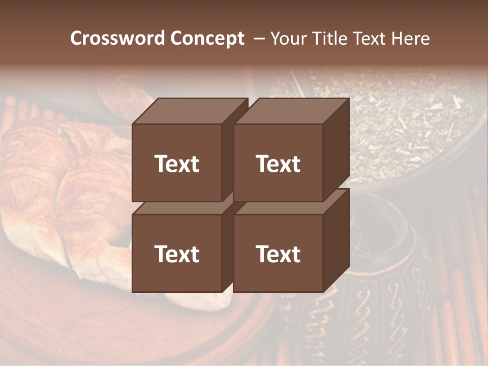 White Habit Crust PowerPoint Template