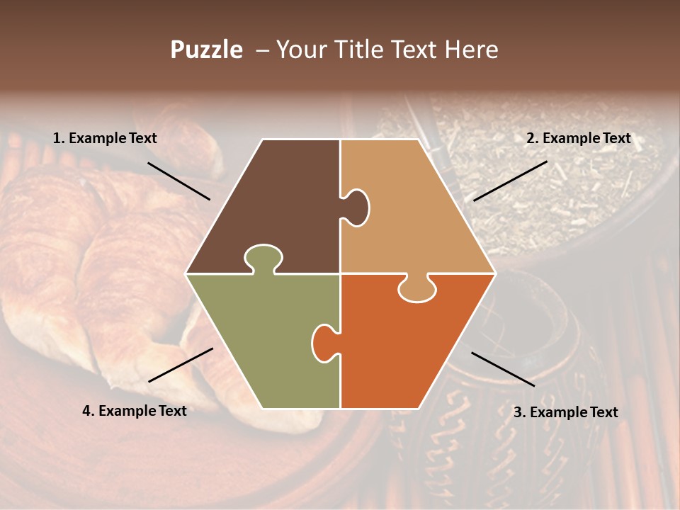 White Habit Crust PowerPoint Template