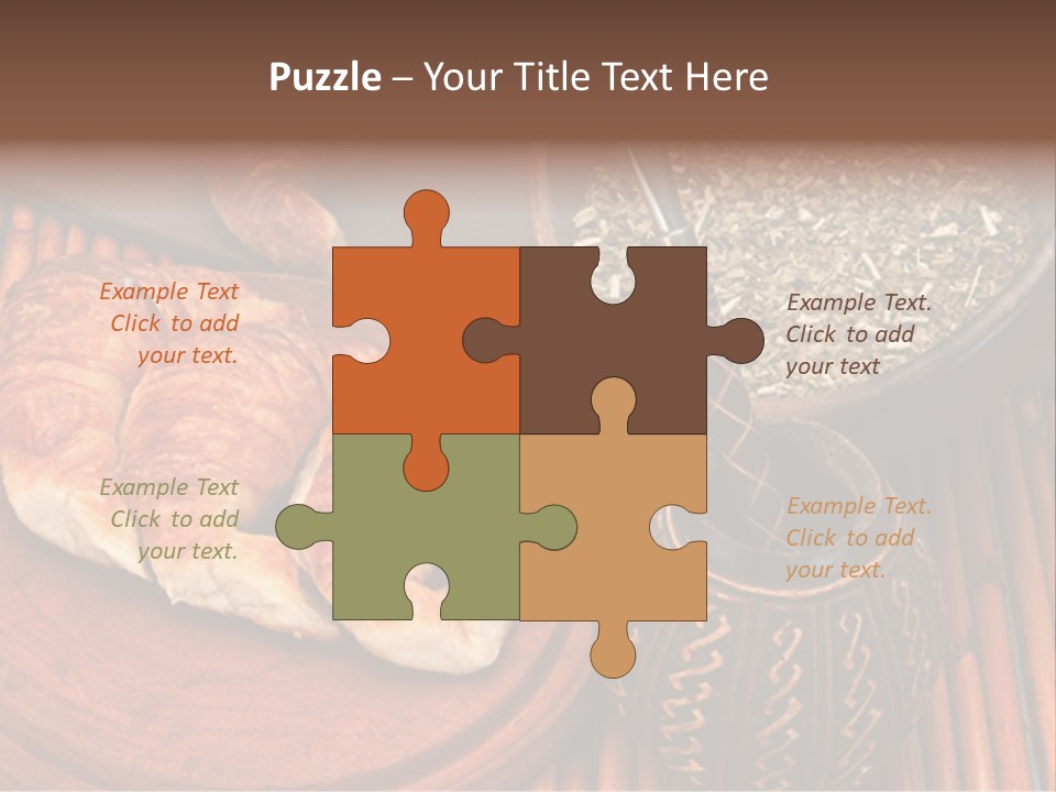 White Habit Crust PowerPoint Template