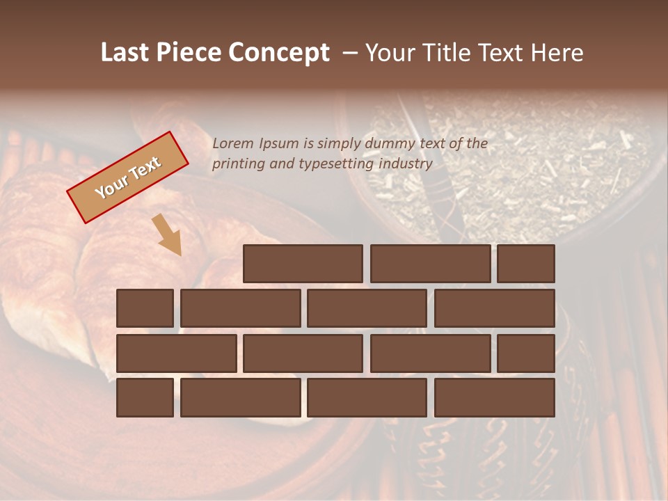 White Habit Crust PowerPoint Template