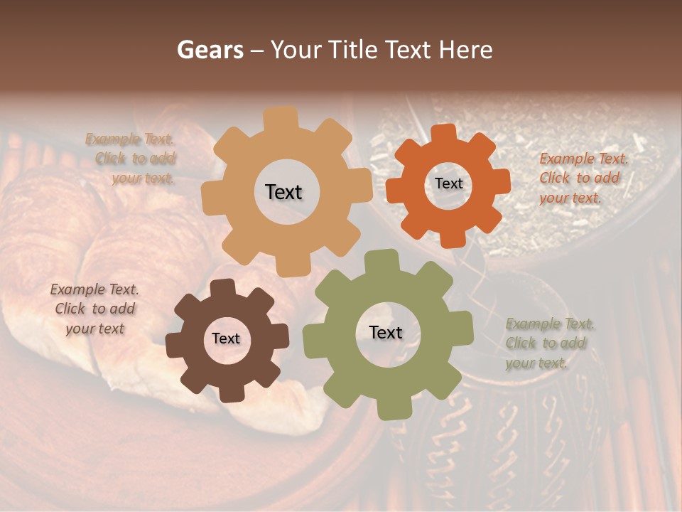 White Habit Crust PowerPoint Template