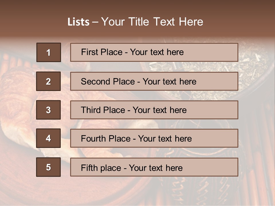 White Habit Crust PowerPoint Template