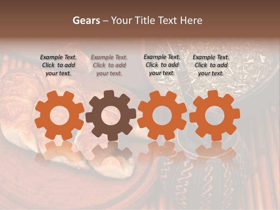 White Habit Crust PowerPoint Template