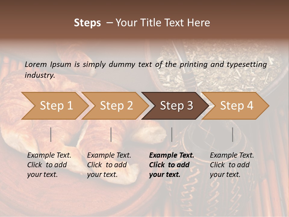 White Habit Crust PowerPoint Template