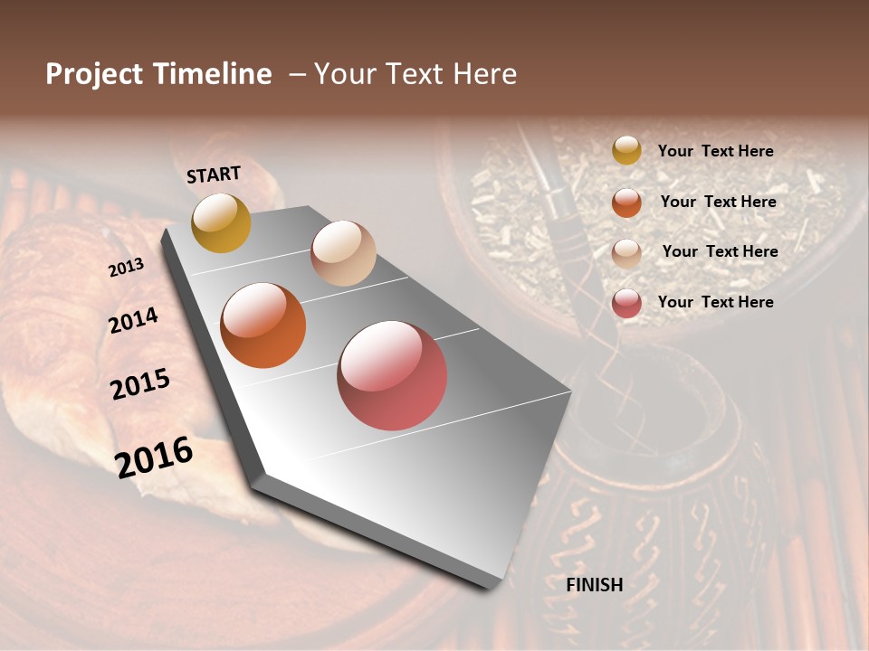 White Habit Crust PowerPoint Template