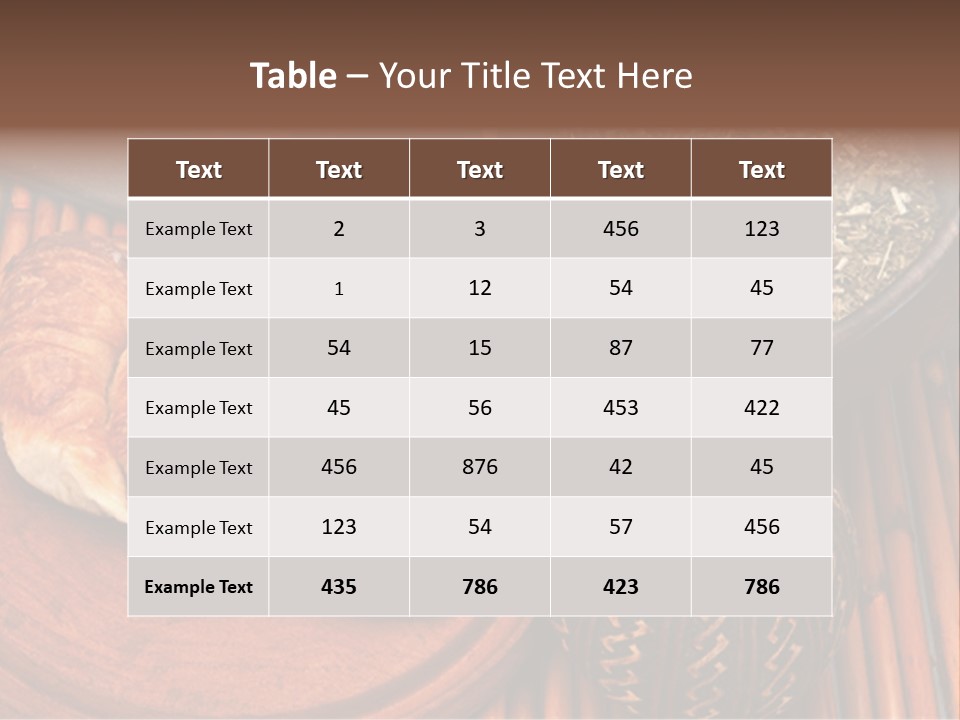 White Habit Crust PowerPoint Template