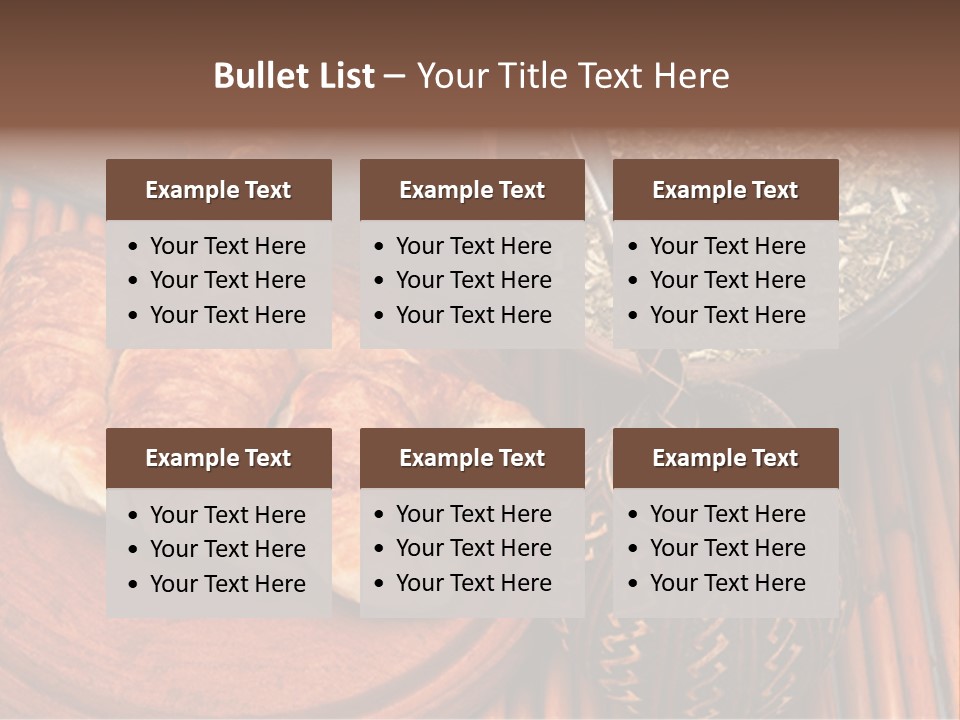 White Habit Crust PowerPoint Template