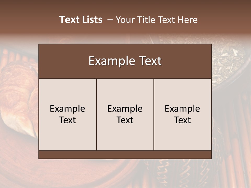 White Habit Crust PowerPoint Template