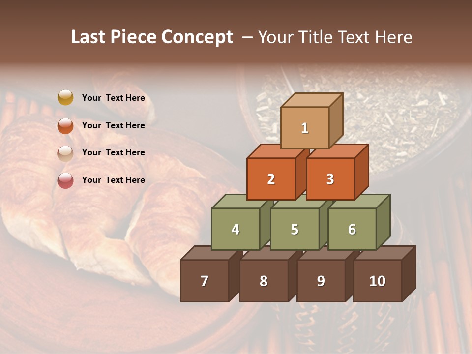 White Habit Crust PowerPoint Template