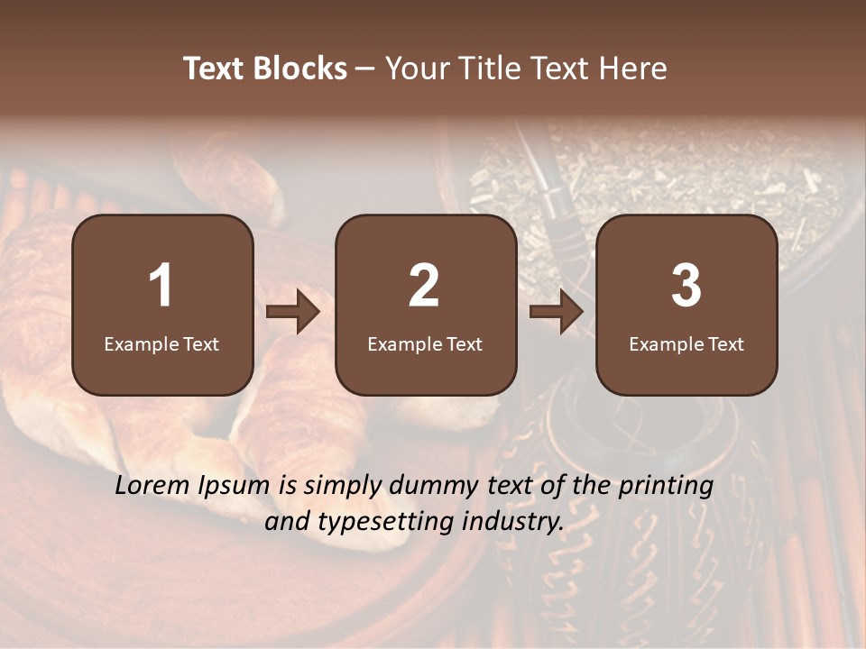 White Habit Crust PowerPoint Template