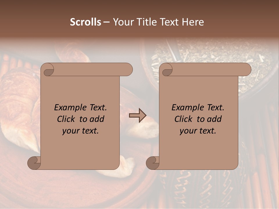 White Habit Crust PowerPoint Template