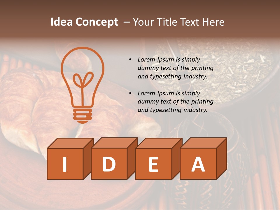 White Habit Crust PowerPoint Template