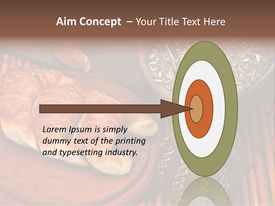 White Habit Crust PowerPoint Template