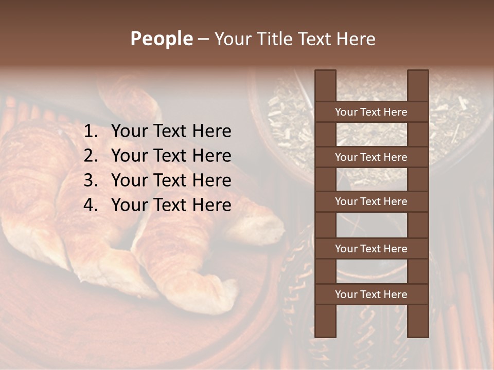 White Habit Crust PowerPoint Template