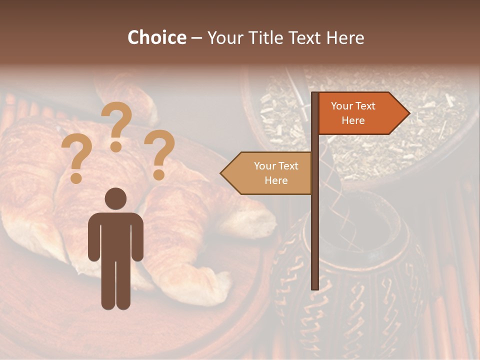 White Habit Crust PowerPoint Template
