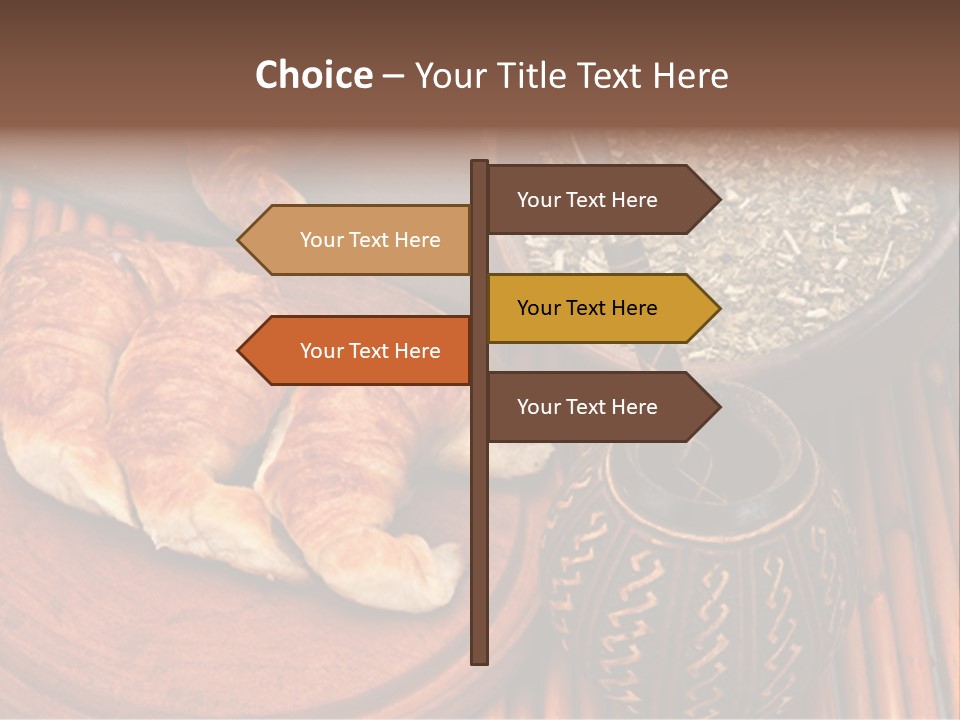 White Habit Crust PowerPoint Template