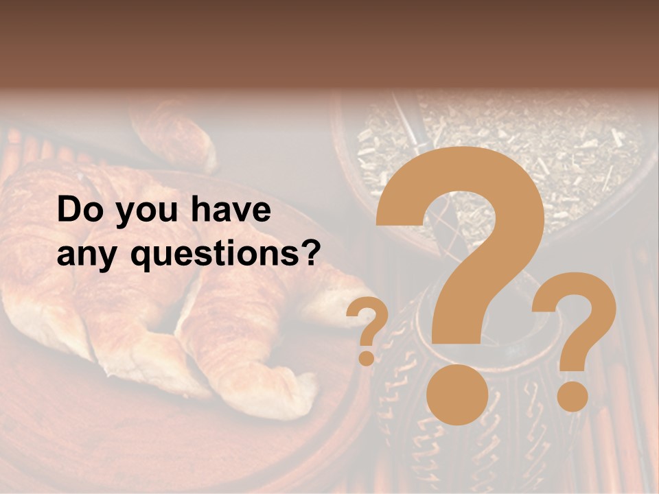 White Habit Crust PowerPoint Template