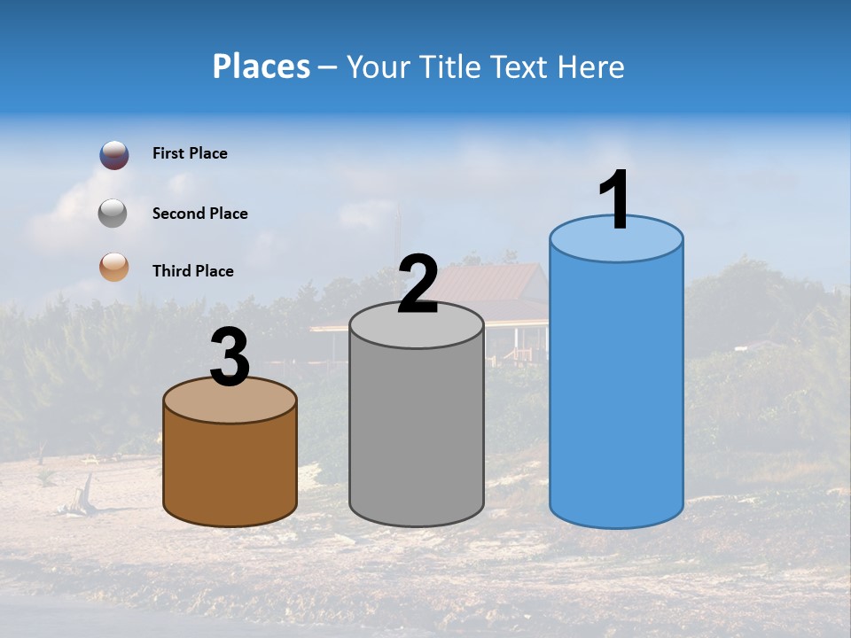 Detached House Coast PowerPoint Template