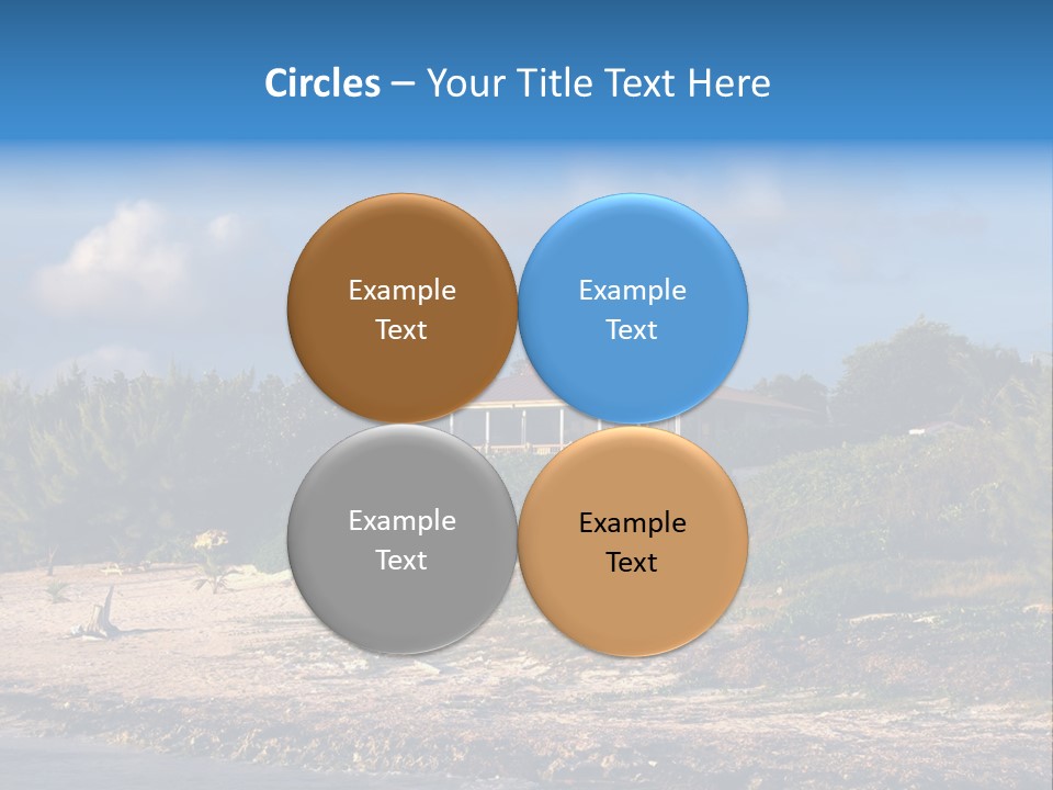 Detached House Coast PowerPoint Template