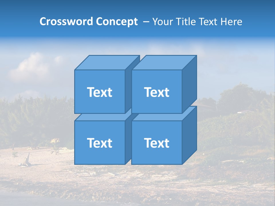 Detached House Coast PowerPoint Template
