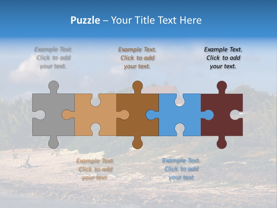 Detached House Coast PowerPoint Template