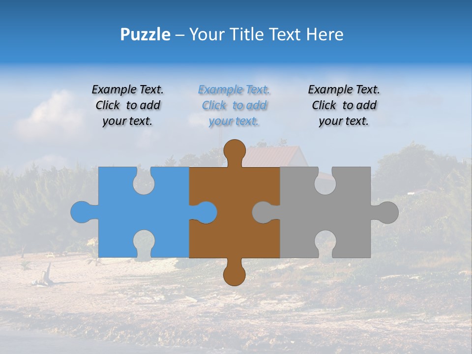 Detached House Coast PowerPoint Template