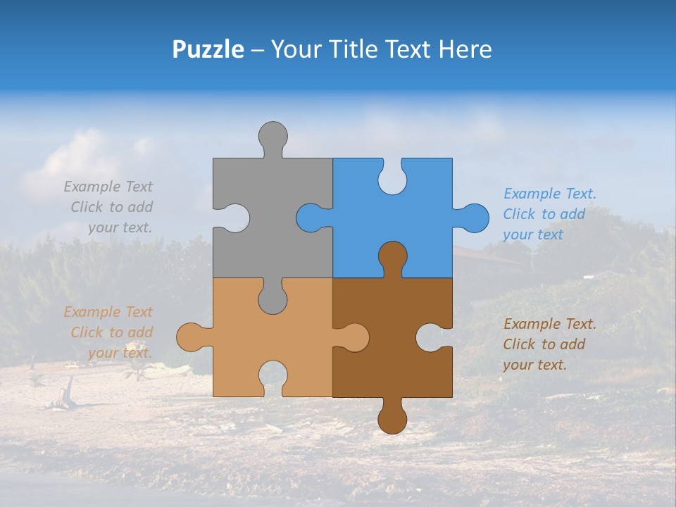 Detached House Coast PowerPoint Template