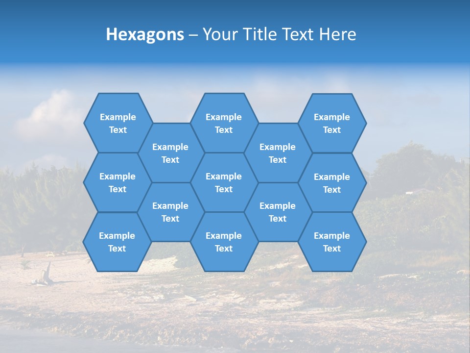 Detached House Coast PowerPoint Template