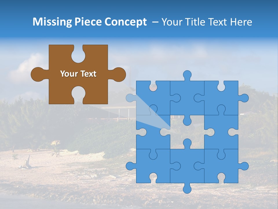 Detached House Coast PowerPoint Template