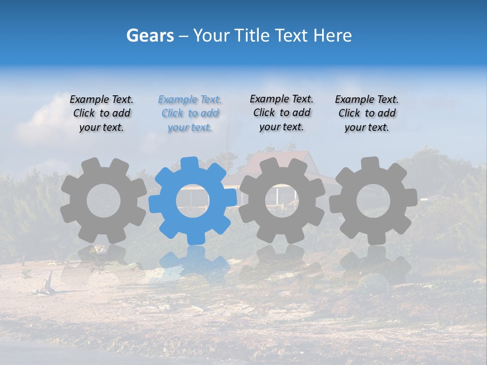 Detached House Coast PowerPoint Template