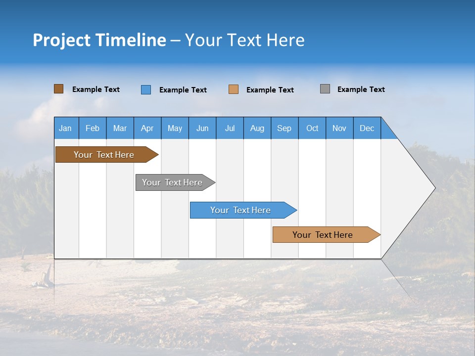 Detached House Coast PowerPoint Template