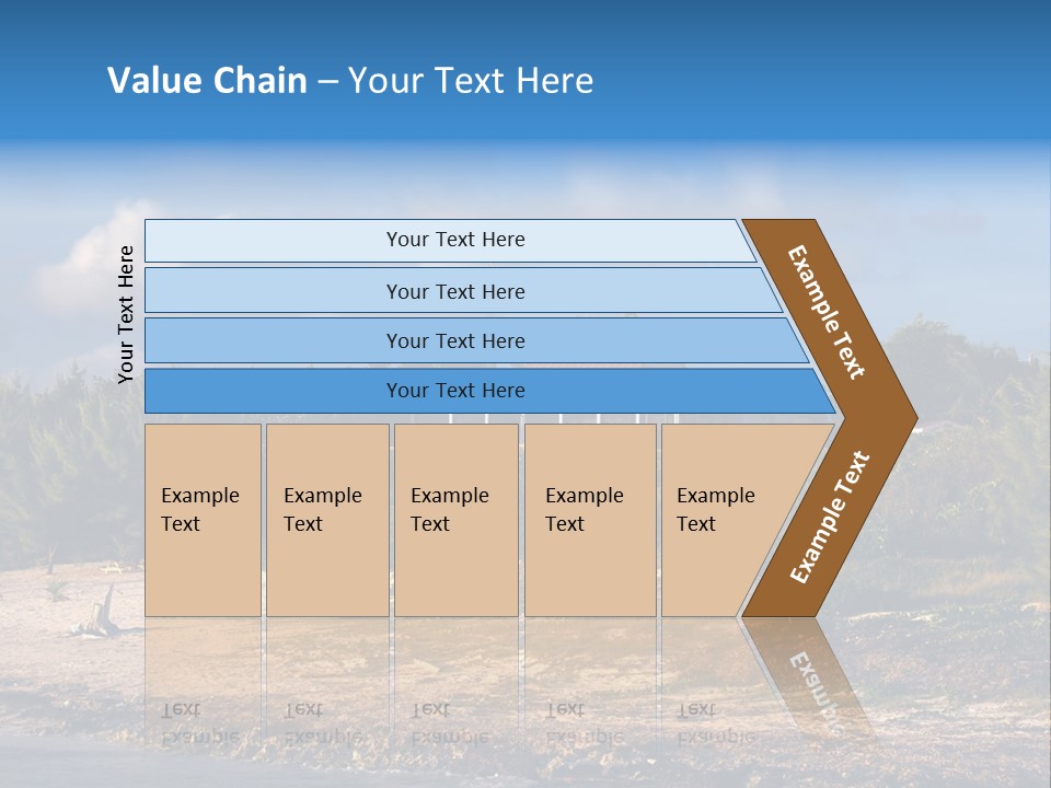 Detached House Coast PowerPoint Template