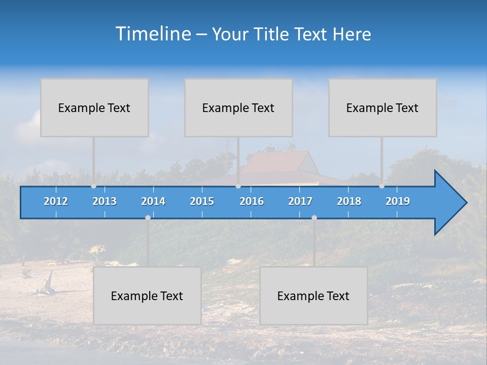 Detached House Coast PowerPoint Template