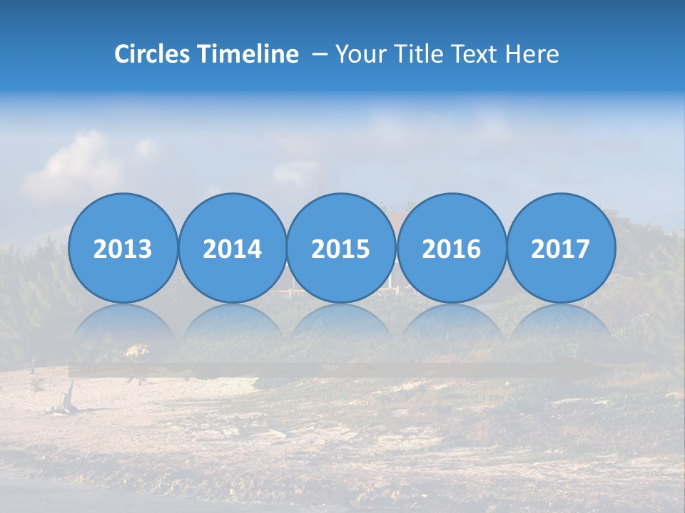 Detached House Coast PowerPoint Template