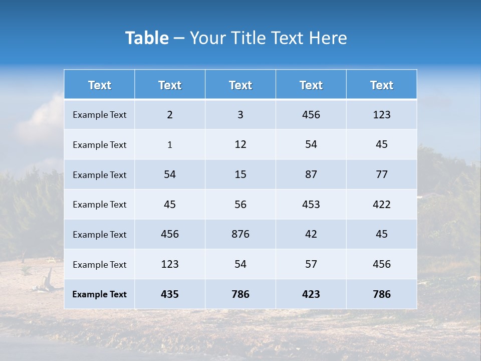 Detached House Coast PowerPoint Template