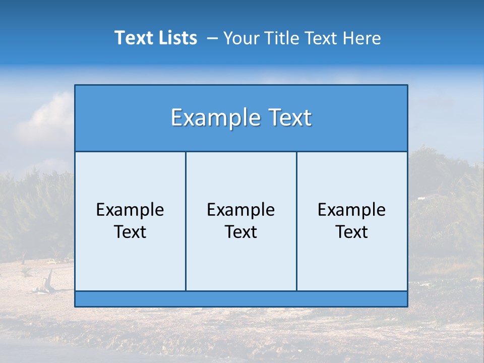 Detached House Coast PowerPoint Template