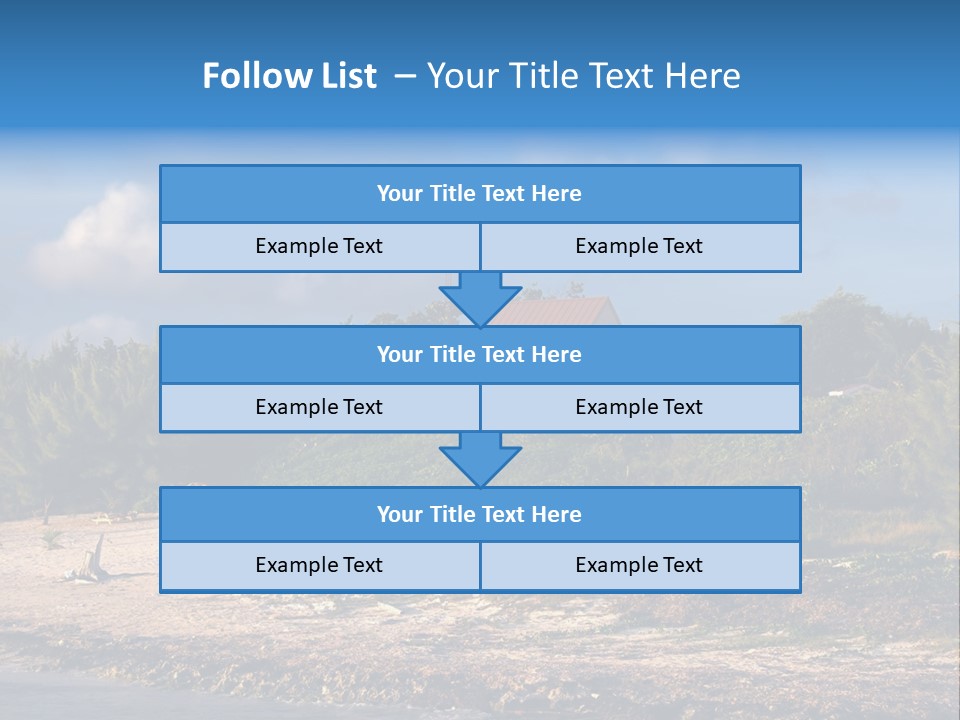 Detached House Coast PowerPoint Template