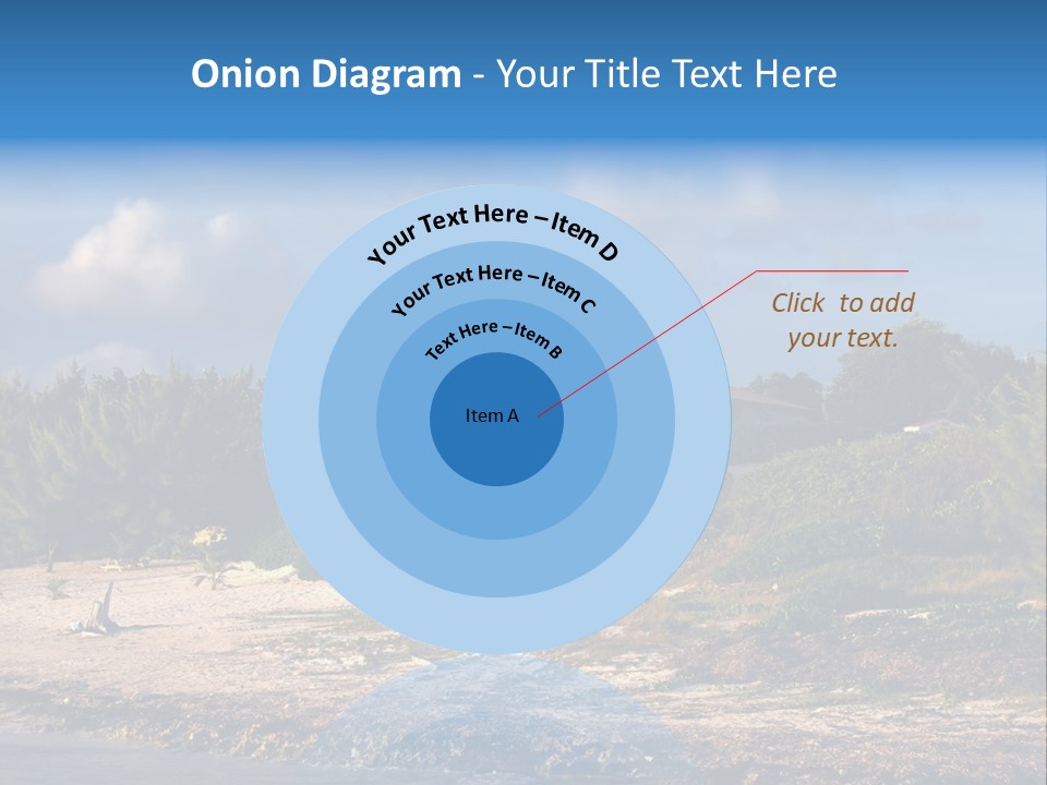 Detached House Coast PowerPoint Template